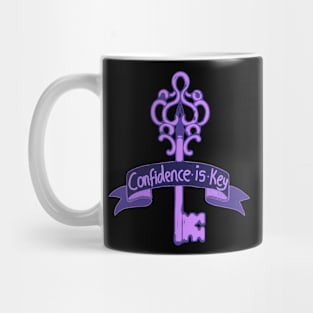 Confidence Is Key Purple Mug